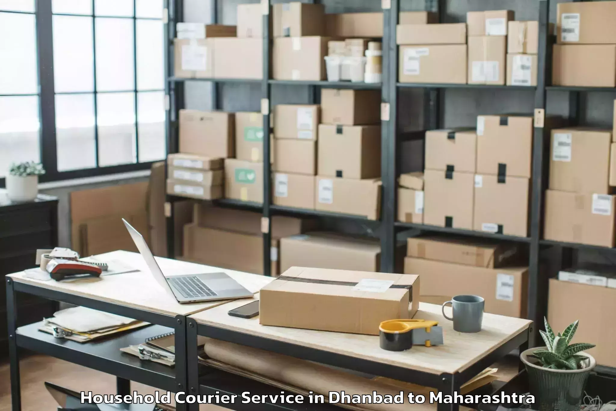 Book Dhanbad to Taloda Household Courier Online